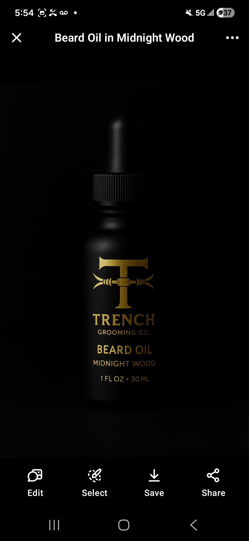 Midnight Wood Premium Beard oil